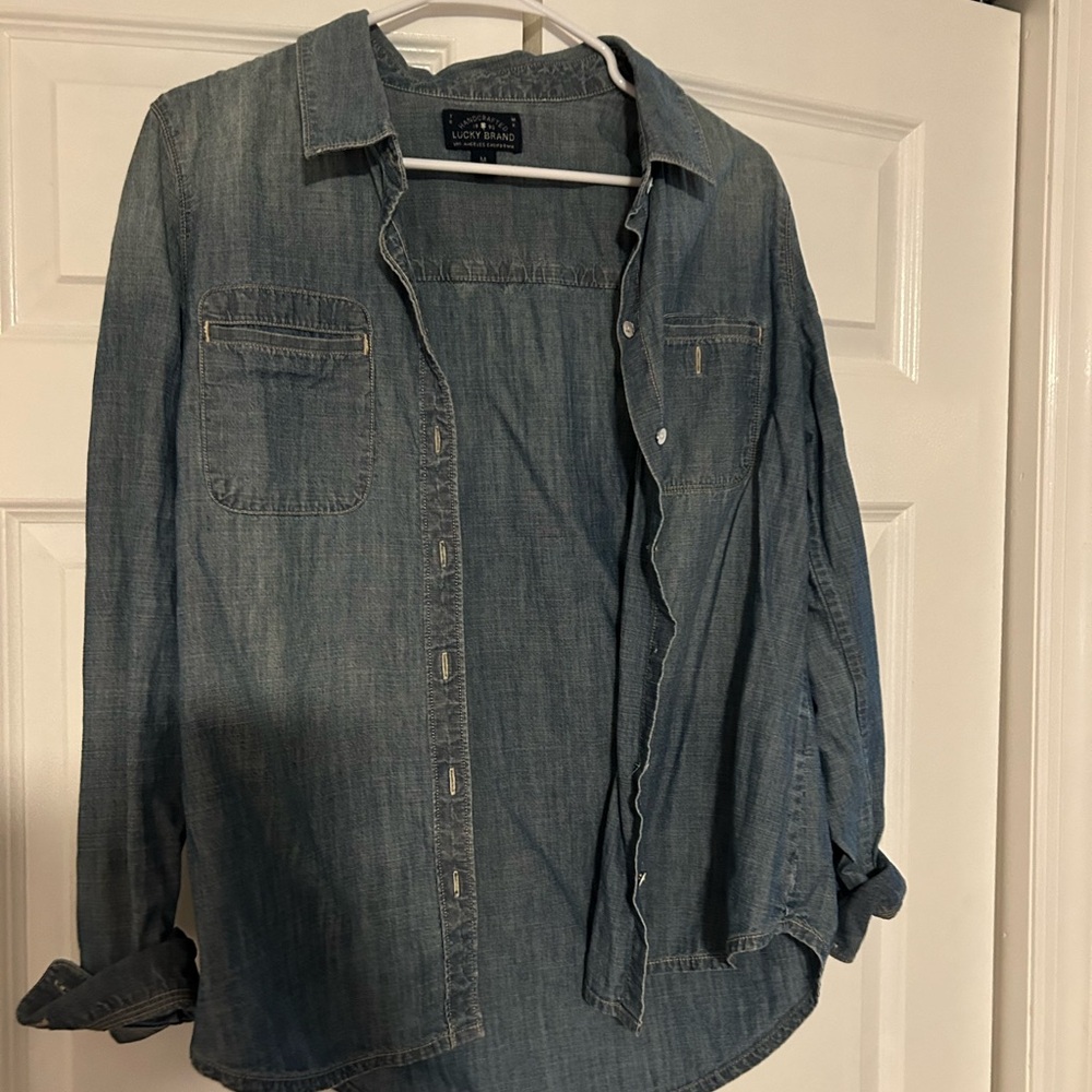 Denim Button-Up Shirt